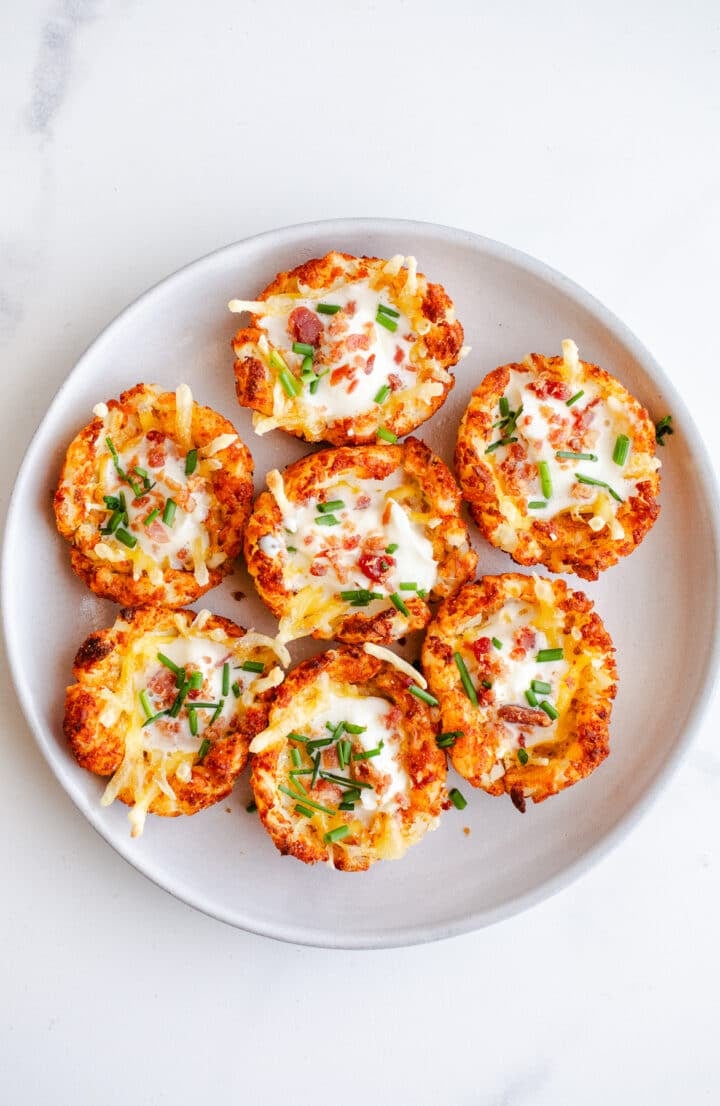 Loaded Tater Tot Appetizer Cups – Salted Plains