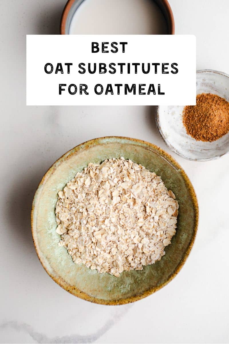 Oats in a bowl. 