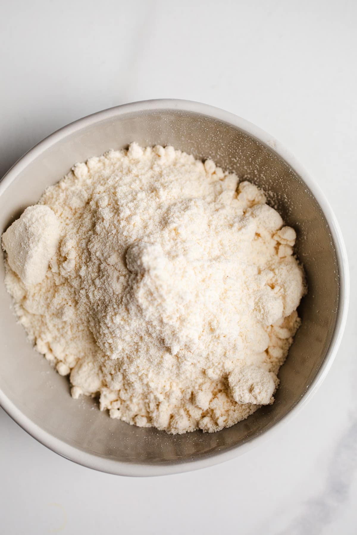 A bowl of coconut flour. 