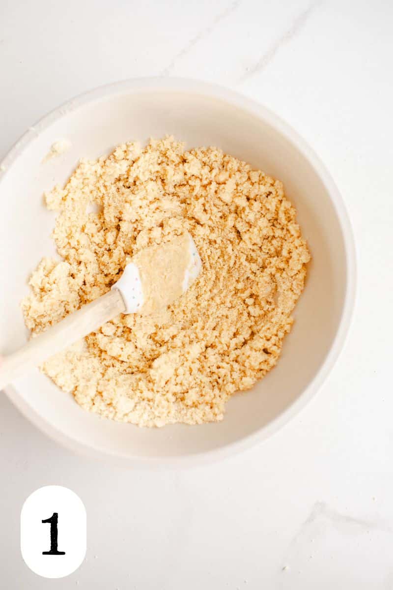 Almond flour in a bowl. 