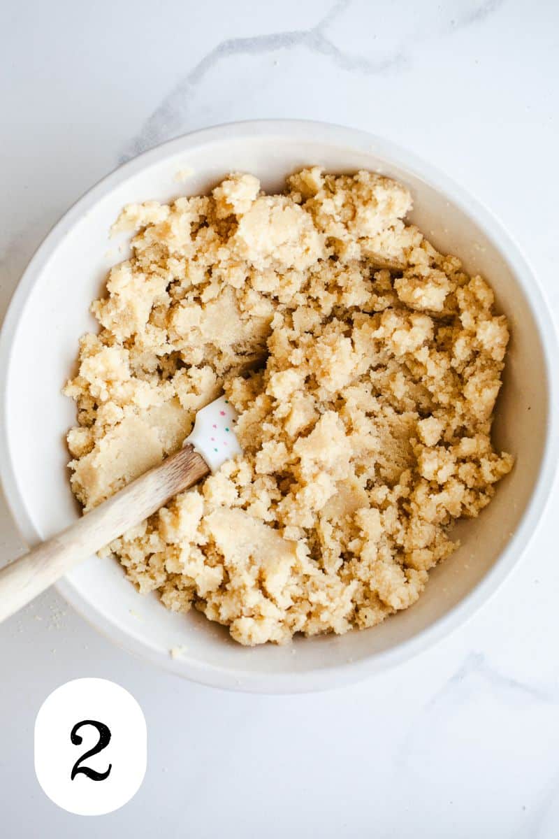 A bowl of sugar cookie dough.