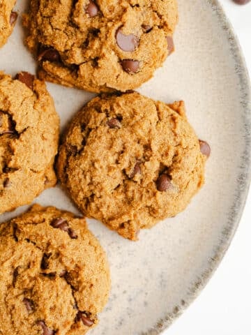 Cookies on a plate.