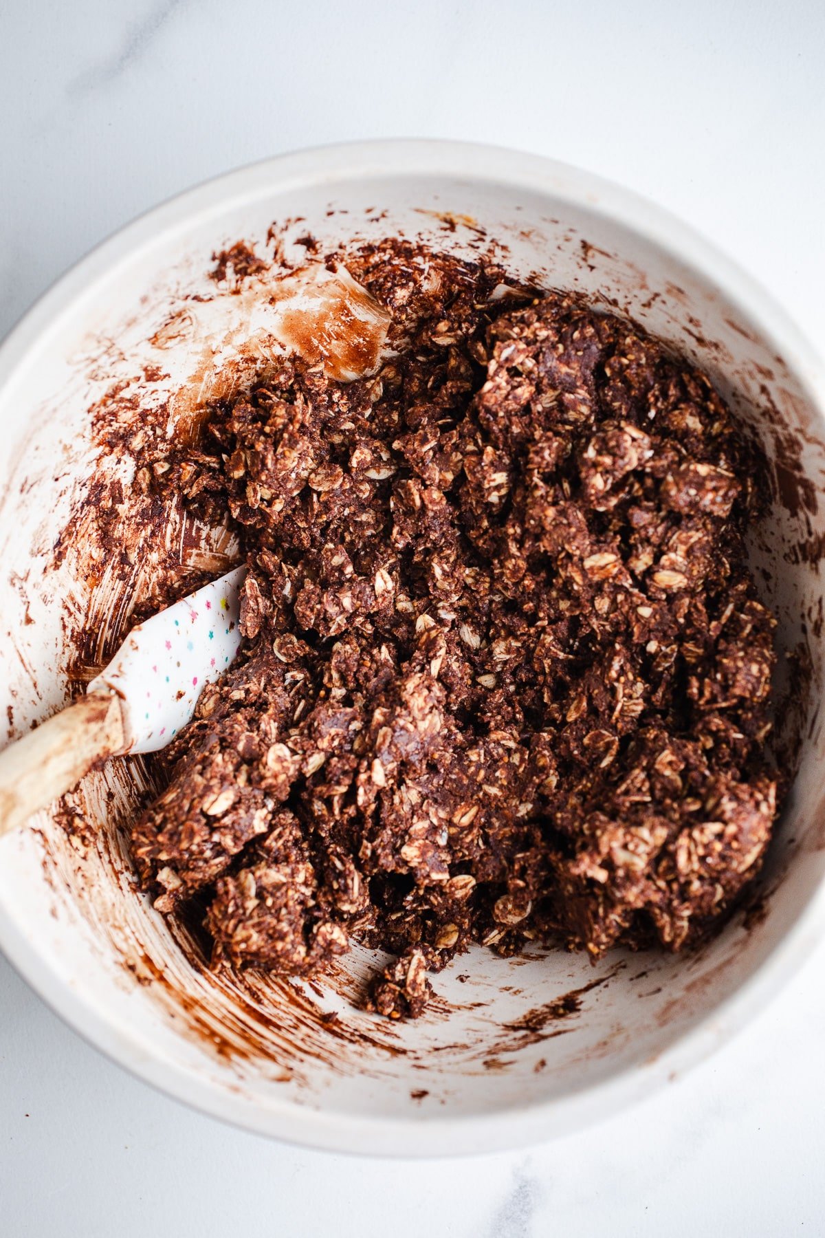 No bake batter in a bowl.