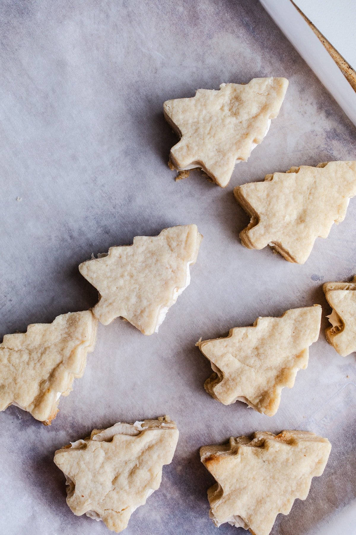 Tree cakes sandwiched with frosting.