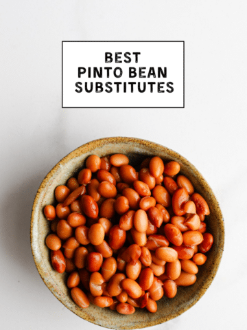 Pinto beans in a bowl.