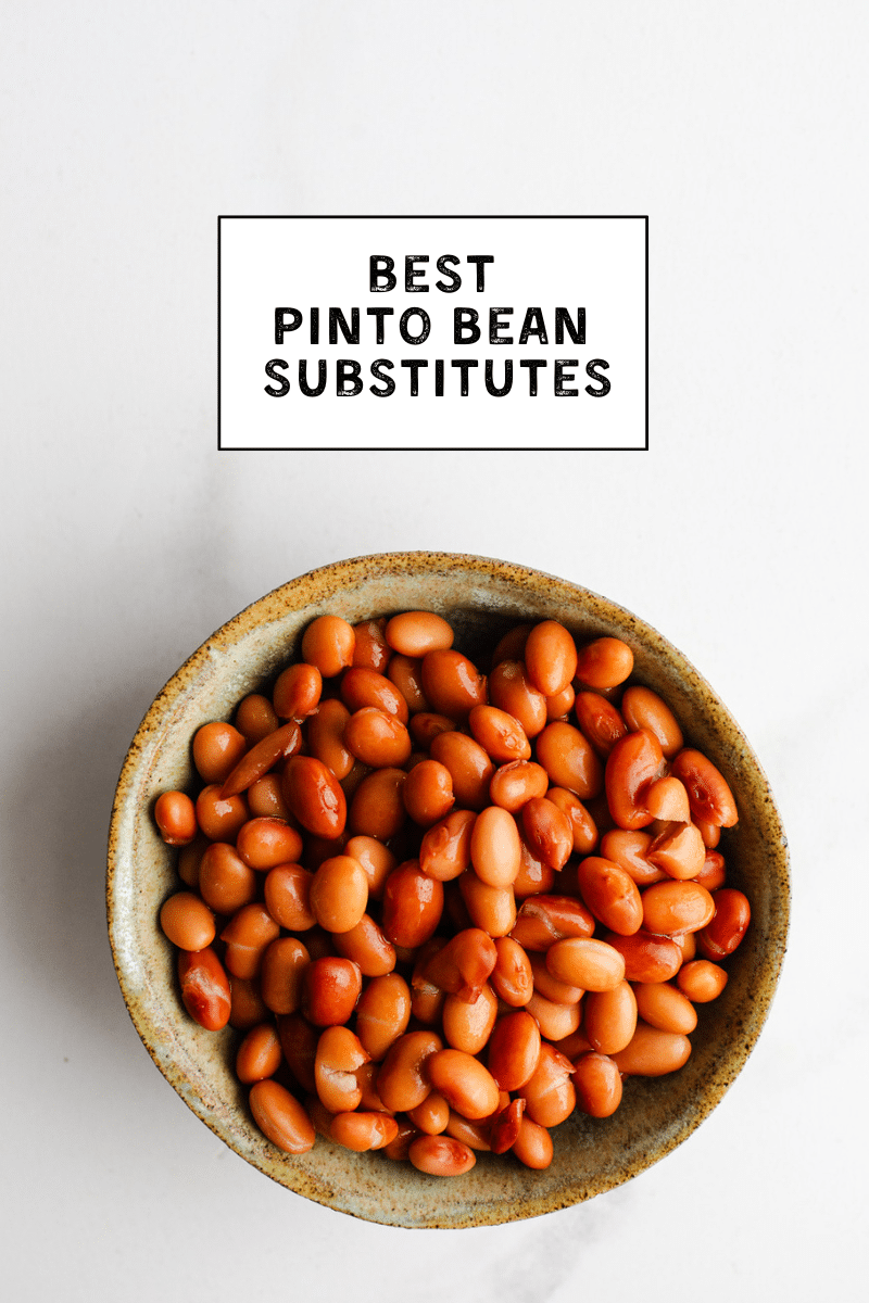 Pinto beans in a bowl.