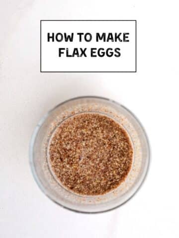 Flax egg in a small bowl.