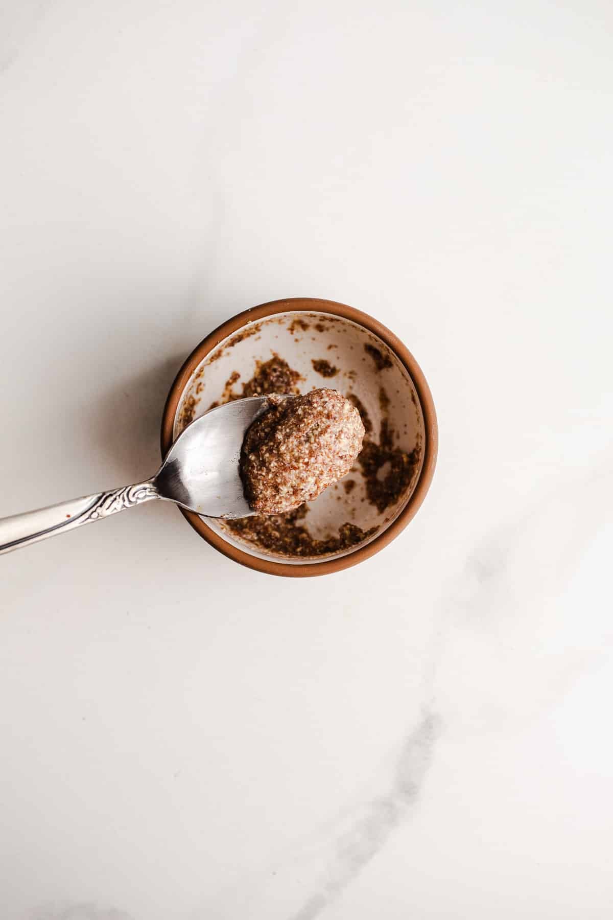 Flaxseed gel in a bowl.